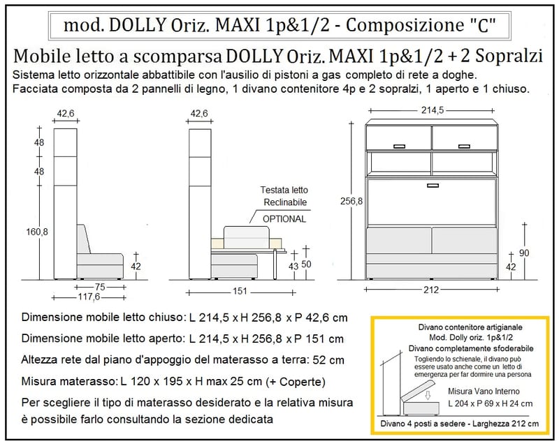Mod. Dolly Orizzontale Composizione C by Nottiblu - Thumbnail 4