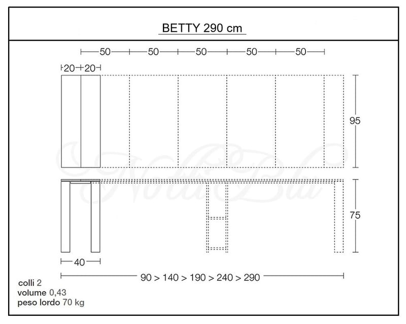 Mod. BETTY 290 cm by Nottiblu - Thumbnail 6