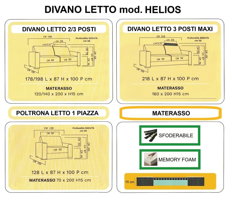 Mod. Divano Letto HELIOS by Nottiblu - Thumbnail 4