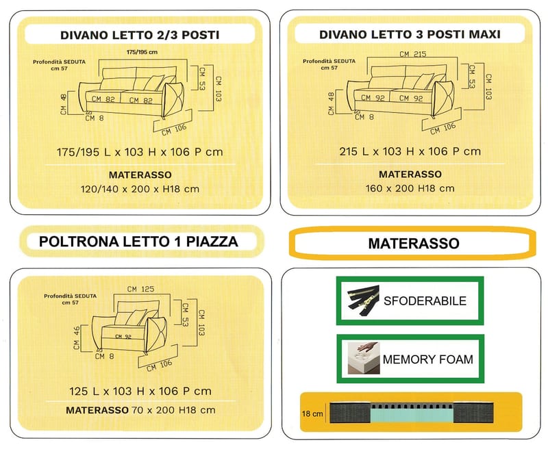 Mod. Divano Letto MELODY by Nottiblu - Thumbnail 4