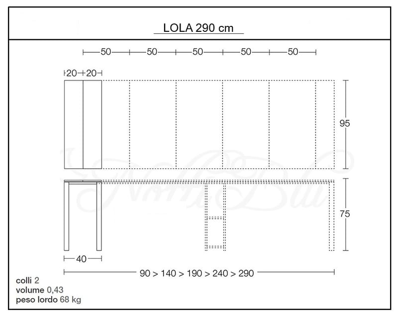 Mod. LOLA 290 cm by Nottiblu - Thumbnail 5