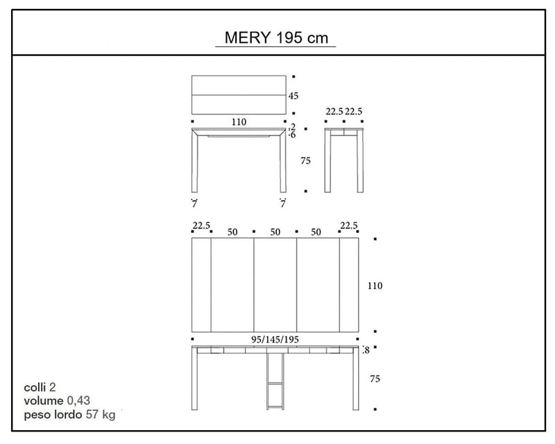 Mod. MERY 195 cm by Nottiblu - Thumbnail 5